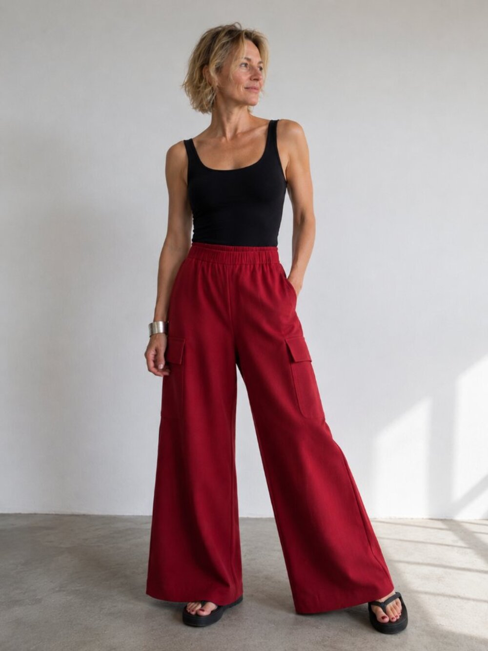 PierAntonioGaspari Velvet Pants IT 42 US 6 Rosso Red Luxury Trousers Italy NWT